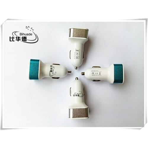 BIHUADE New Arrival 2.1A+1A Dual 2 USB Port LED Car Charger Adapter for Universal Smart Phone Tablet