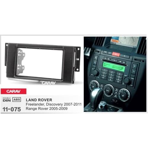 Radio Fascia for LAND ROVER Freelander Discovery Range Rover Double Din Radio DVD Stereo CD Panel Dash Mount CARAV 11-075