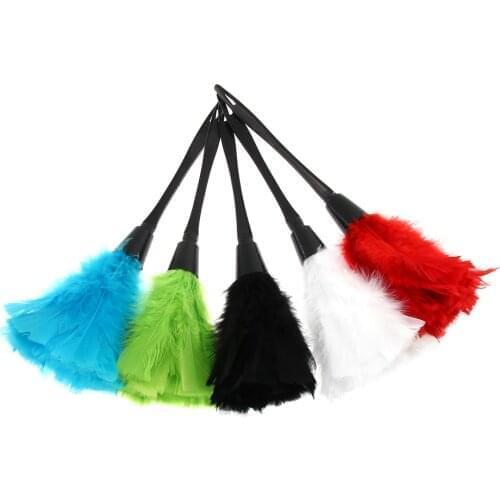 Plastic Handle Colorful Feather Duster Cleaning brush Feather Duster Anti-static Cleaning Dust Car Dashboard Cleaner Tools