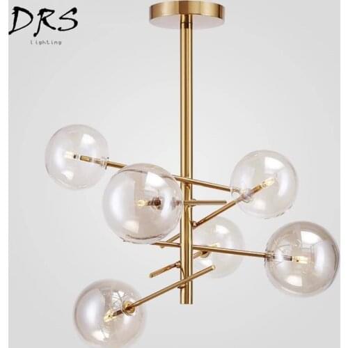 Postmodern Personality Magic Beans Glass Pendant Lamp American Living Room Dining Room Bedroom Modern Simple Pendant Light