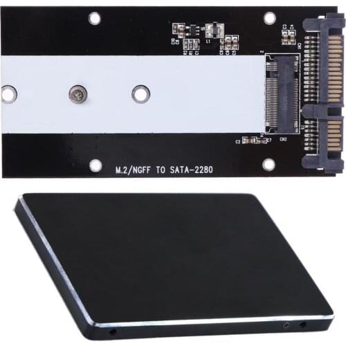 S103 B Key M.2 NGFF SSD to SATA 2.5" Converter Adapter Card for Windows Vista Linux Mac 10 OS for SSD type 2230 2242 2260 2280