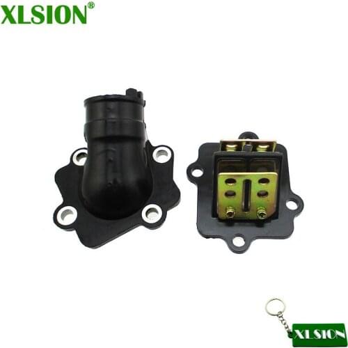 XLSION Aftermarket Carburetor Intake Manifold & Reed Valve Assembly For Alpha Sports 90 Kolt 90 LG Cobra 90