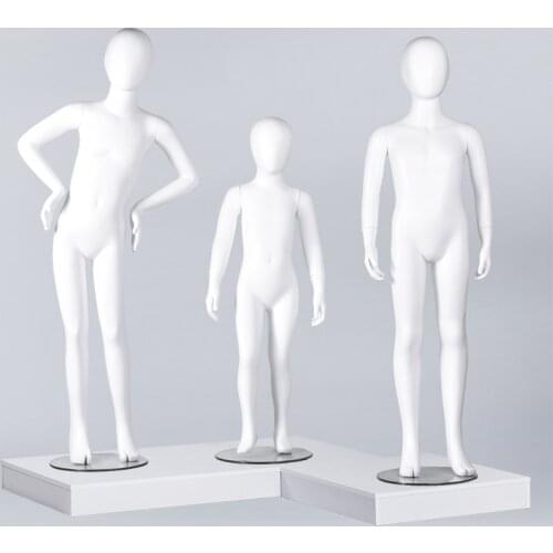 High-grade Matte children Full-body Childrens clothing Window Model Rack For Sale