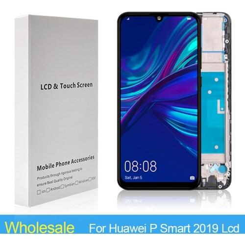 5Pcs Wholesale 6.2inch Enjoy 9s Display Replacement For Huawei P Smart 2019 LCD With Touch Digitizer Assembly With Frame
