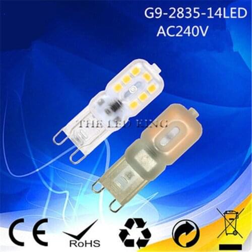 10PCS High power LED G4 BULB 12 14 22 led 2835 AC 12V 220V corn bulb lamp Warm white / white 25-35 watt halogen replacement