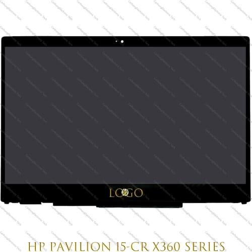 15.6-Inch FHD For HP Pavilion X360 15-cr Series 15-cr0002ng 15-cr0037wm LCD Touch Screen Digitizer Assembly With Frame