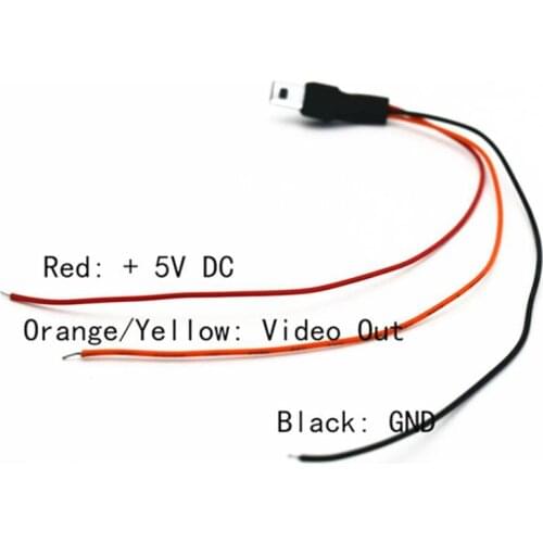 5V AV Cable Power Cable Wire Line Cord For Hawkeye Firefly Micro Cam and Firefly Micro Cam 2 5.8G FPV RC Drone Parts
