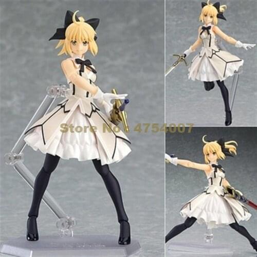 Anime fate/ stay night saber lily moveable ex 038 pvc action figure collection model dolls 15cm Toy