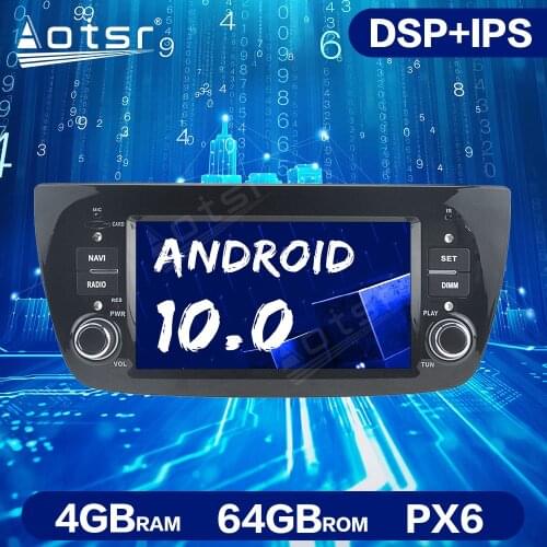 Android 10.0 4G+64GB PX6 Car Radio GPS Navigation Unit For Doblo Opel Combo Tour 2010-2015 Car Multimedia Radio Auto Stereo Unit