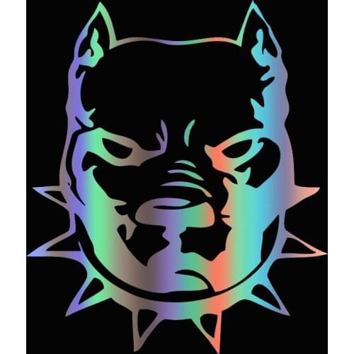 Car stickers plastic car accessories decorative bumper window glass car supplies interesting polyethylene dog head logo decals