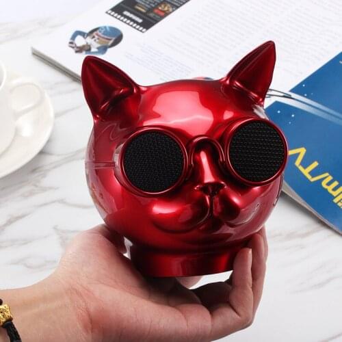 ELRVIKE T8 Cat Head Bluetooth Speaker Protable Mini Cute Speaker With Microphone Support TF Card fashion style Speaker