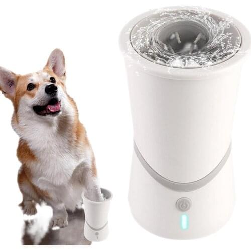 USB rechargeable electric dog paw cleaner Automatic Pet Foot Claw Washer Massager for Dogs Cats D6 Quickly Cat Foot Clean Bucket
