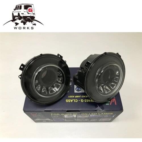 G class W463 head lights with LED for G class W463 G500 made in taiwan 2008-2018y Balck