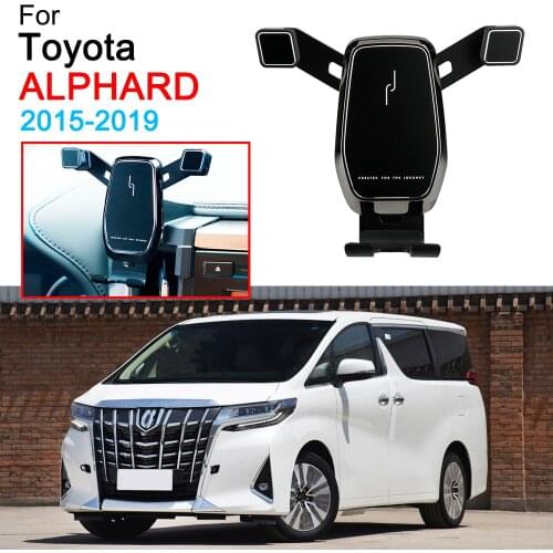 Gravity Car Mobile Phone Bracket Air Vent Mount Support Cell Phone Holder for Toyota Alphard Accessories 2015-2019