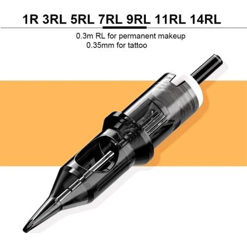 Professional Cartridge Tattoo Needles 0.35mmRL RS RM Disposable Tattoo Needles Permanent Makeup For Rotary Tattoo Machine Supply