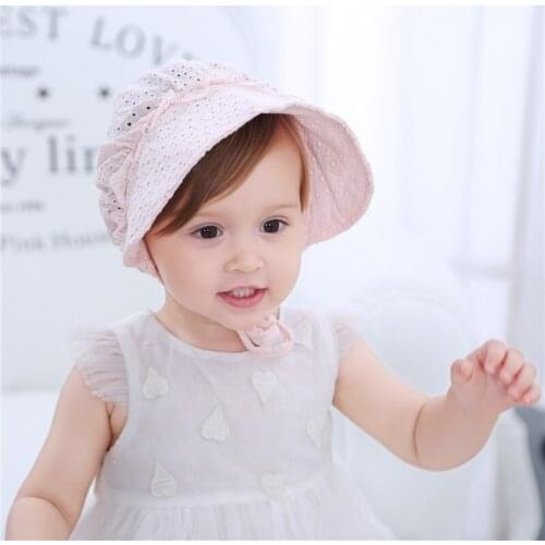 Korean version of the summer newborn baby wide brim court hat breathable baby toddler hat sun hat sun hat gift