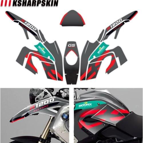 Motorcycle body sticker front and rear fairing waterproof moto decals stickers kit For BMW R1200GS 2008-2012 R 1200 gs Gs r1200