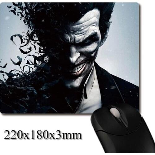 Clown face incarnate into bats CG printed Heavy weaving anti-slip rubber pad office mouse pad Coaster Party favor 220x180x3mm