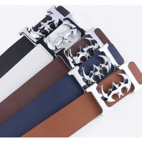 2021 new fashion sports and leisure all-match mens smooth buckle 110cm student youth decorative buttoned bat pants