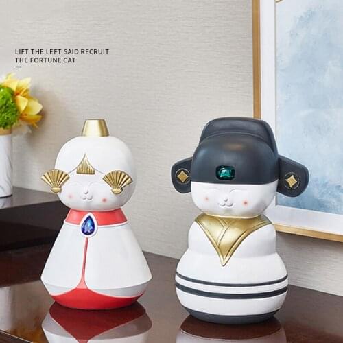 Japanese Style resin Couple decoration Creative miniature figurines tabletop crafts Girlfriend wedding room gift home decor