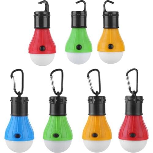 Mini Portable Tent Light LED Bulb Emergency Lamp Waterproof Hanging Hook Camping Flashlight Camping Light Use 3*AAA PI669