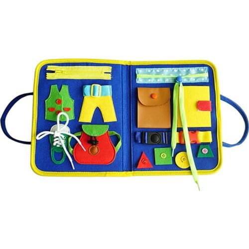 High Quality Toddler Sensory Board Foldable Educational Basic Skills Toy Activity Board Sensory Autism Educational Learning Toy