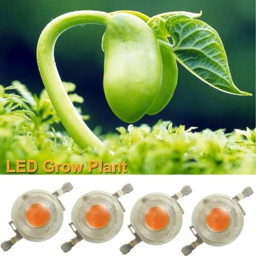 100pcs BridgeLux High Power 3W Full Spectrum 400nm-840nm Led Bead Chip lLight Lamp Bulb Part For Plant Grow