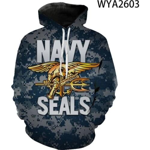 New Cool Navy Seal 3D Printed Hoodies Men Women Children Sweatshirts Pullover Hooded Fashion Casual Boy Girl Clothing Tops