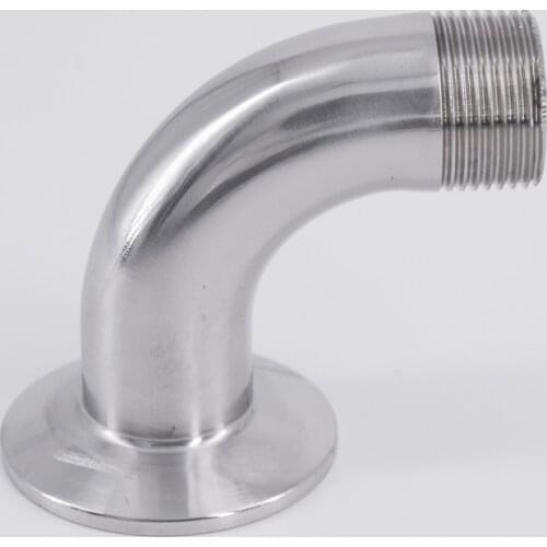 1.5" Tri Clamp x 3/4" BSPT Male 90 Degree Elbow SUS 304 Stainless Steel Sanitary Pipe Fitting Home Brew Beer Wine