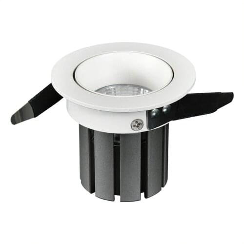Mini LED Recessed Downlight 7W 12W Dimmable 110V 220V Spotlight 24° Ceiling Lamp For Shopping Mall and Hotel Lighting