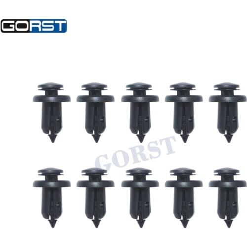 10pcs Front Bumper Retainer Clip Push Type Retainer W/Metal Insert 91505-S9A-003 For Honda Locking Hooks Fastener Latch Rivet