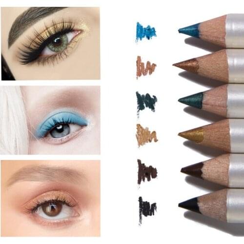12Pcs/Set Eyeliner Pencil Beauty Makeup Cosmetics Waterproof Eye Liner Pen Black Brown Women Make Up Blue Eyeliners