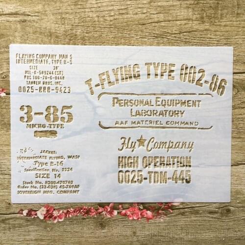 29 * 21cmA4 3-85 word diy layered stencil wall painting scrapbook coloring recording album decoration card template