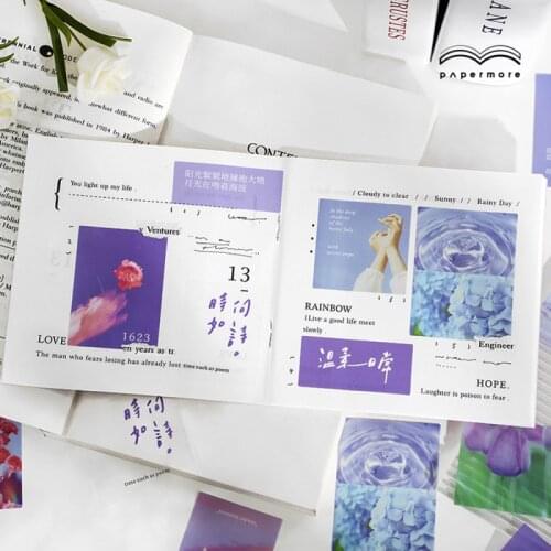 40PCS/pack Hand Accrount Scrapbooking Stickers Journal Card Photo Album Planner Craft Background Decor Material