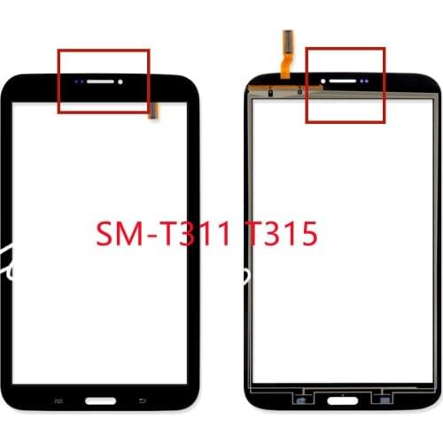 8.0'' For Samsung Galaxy Tab 3 8.0 T310 T311 T315 SM-T310 SM-T311 SM-T315 Front Touch Screen Digitizer Panel Glass Sensor