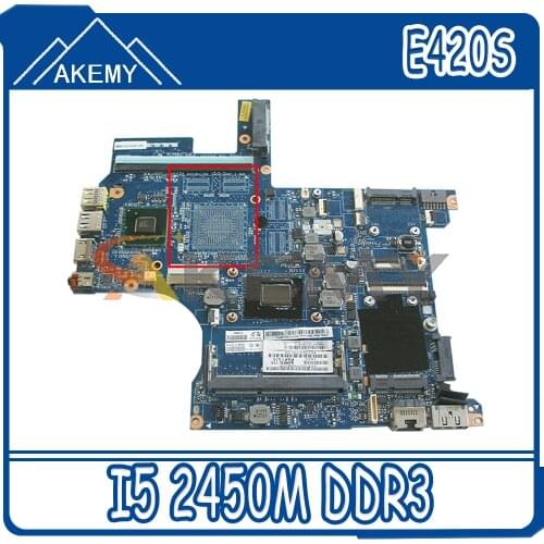 Akemy PILP1 LA-6921P Motherboard For Lenovo Thinkpad E420S S420 Laptop Motherboard CPU I5 2450M DDR3 HM65 Work