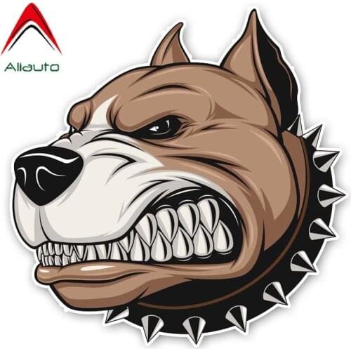 Aliauto Funny Car Sticker A Cruel and Ferocious Dog Fashion Accessories PVC Decal for Renault Duster Peugeot 207,15cm*12cm