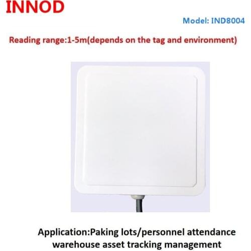 10m long range passive rfid tag reader uhf epc gen2/linear 9.2bdi high gain rfid antenna integrated reader rs232 wiegand26/34