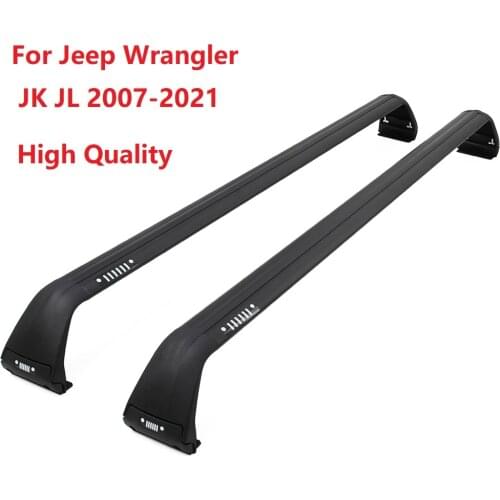 High quality for Jeep Wrangler JL JK 2007-2017 2018 2019 2020 baggage luggage roof rack cross bar crossbar roof rail
