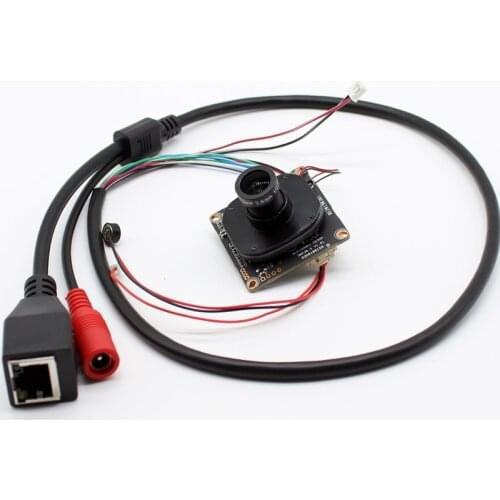 HD H.265+ CCTV 2MP Black light illumination IP Camera Module IPC board XMeye 0.0001Lux with lens