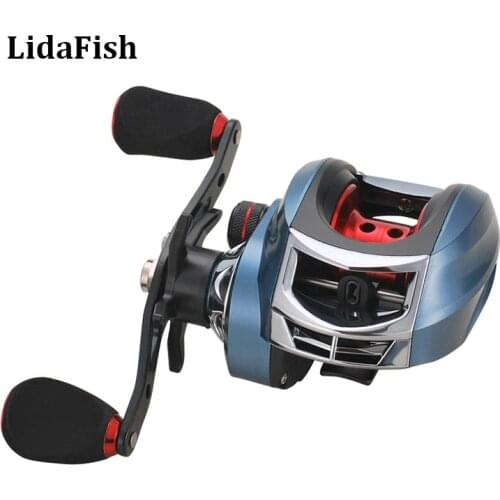 LIDAFISH KDL Series Baitcasting Reel Metal Spool 19+1BB Ball Bearings 8KG Drag Power 7.2:1 High Speed Fishing Tackles