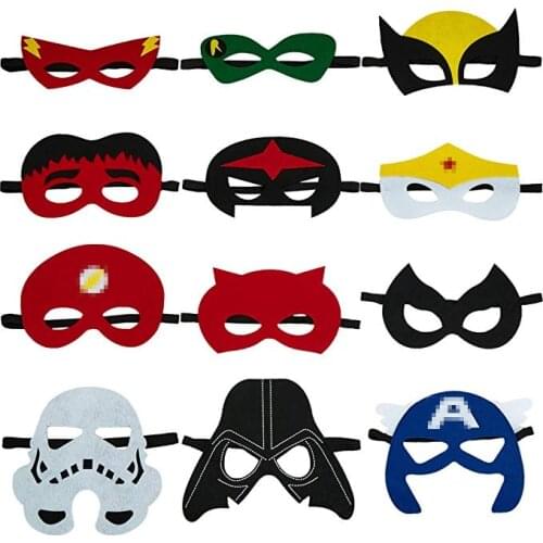 Classic Superhero Mask Birthday Halloween Christmas Party Present Cosplay Supplies Boys and Girls Love Superhero Gifts