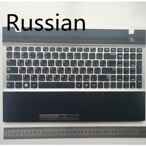 Russian /US /spain layout New laptop keyboard with touchpad palmrest for samsung NP300V5A NP305V5A 300V5A 15.6"