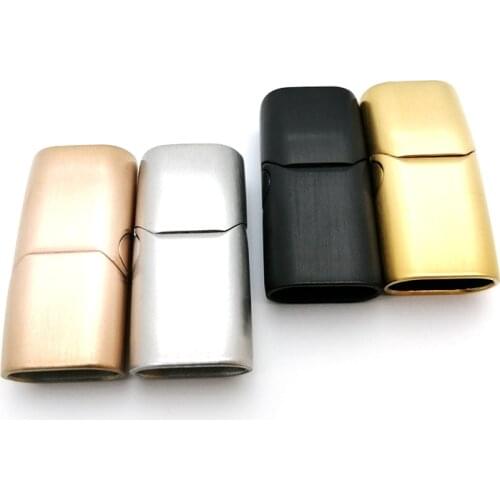 Magnetic Clasps Stainless Steel Magnet Buckle Hooks Connector Cord For Leather Bracelets DIY Jewelry Making Findings