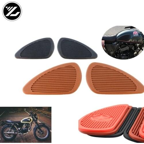 Motorcycle Racer Gas Decals Modified Fuel Tank Pad Rubber Stickers Protector Sheath for Harley Dyan Softail XL883 XL1200 NINE T