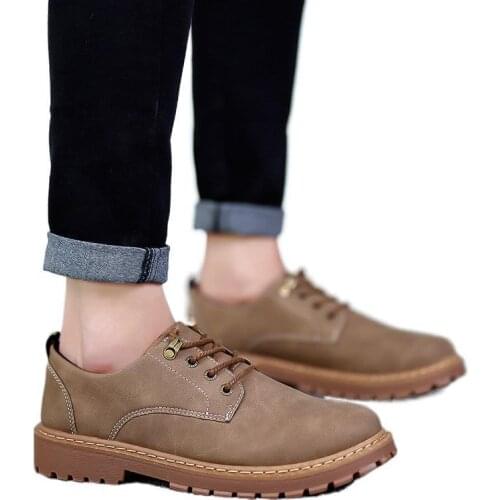 2021 Early Autumn New Fashion Leather Casual Shoes for Man Breathable Slip-on Shallow Flat Boat Shoes Waterproof for Daily