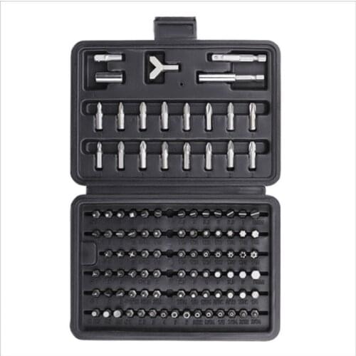 100-piece bit set Chrome vanadium steel screwdriver slotted Phillips hexagon screwdriver bit screwdriver bit set