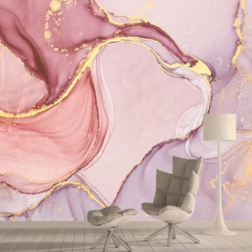 Pink Marble Wall Paper 3d Papers Home Decor Paper Mural Wallpaper Wallpapers for Living Room Bedroom Contact Walls Paper Rolls