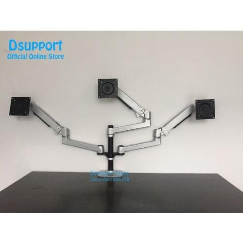 Desktop Full Motion 17-32 inch Triple Monitor Holder Mount Ultra-long arm triple Monitor Holder Mount Arm Full Motion Bracket