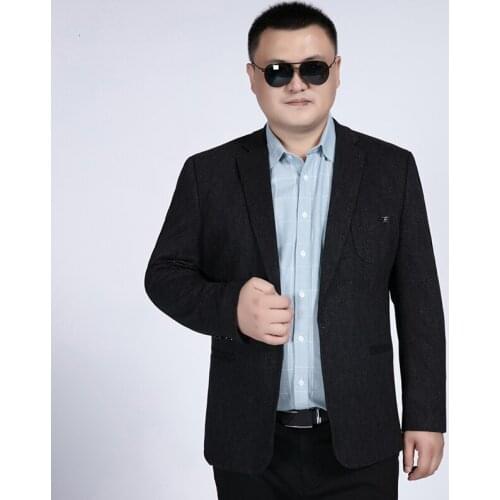 NEW Big Blazer Men Suit 2019 Fashion Jacket Mens Slim Fit Casual Plaid Jackets Men Blazer Single Button Iwhanker Plus size